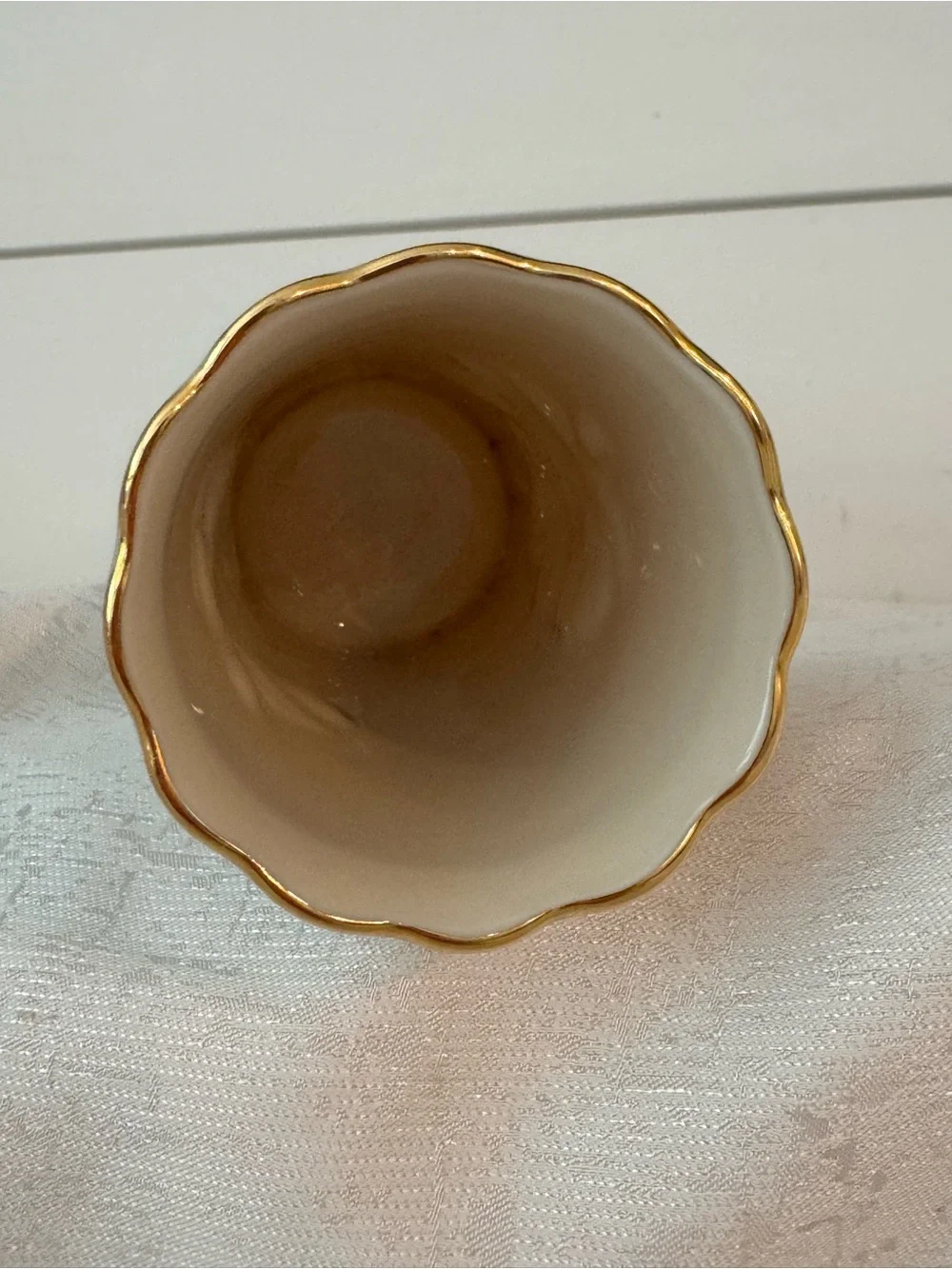 Lenox Cream Floral Embossed Ceramic Vase